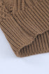 Strapped Cut Out Shoulder Turtleneck Sweater
